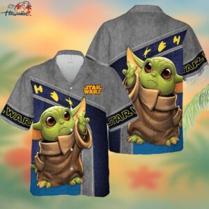 Grogu Takes Center Stage on Star Wars 3D Hawaiian Shirt Trendy Aloha 1