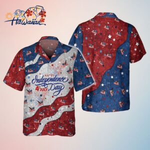 Happy Independence Day 4Th Of July All 3D Printed Hawaiian Shirt Trendy Aloha