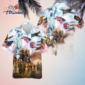 Happy Independence Day 4Th Of July Trendy Hawaiian Shirt Trendy Aloha