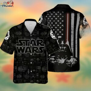 Hawaiian Shirt with Darth Vader Vivid Custom Print Trendy Aloha 1
