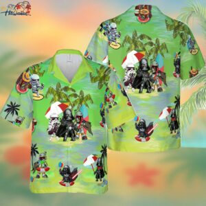 Hawaiian Shirt with Star Wars Essence in 3D Graphics Trendy Aloha 1