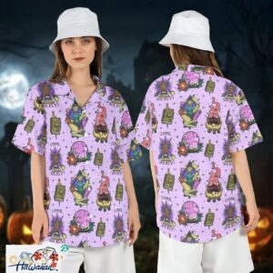 Hocus Pocus Sanderson Sisters Halloween Witch Aloha Shirt Trendy Aloha