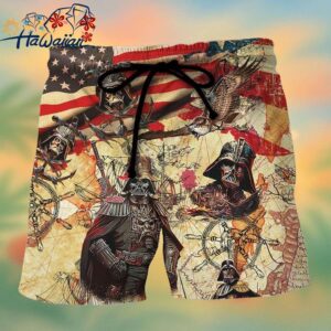 Independence Day Starwars Darth Vader Pirates Home Is Where The Anchor Drops Trendy Aloha Hawaiian B 1