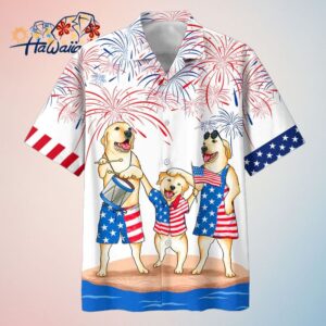 Labrador Family Trendy Hawaiian Shirt Independence Is Coming Usa Patriotic Trendy Hawaiian Shirt