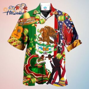 Mexican By Blood American By Birth Patriot By Choice Hawaiian Shirt Trendy Aloha Trendy Aloha