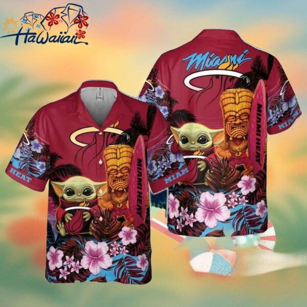 Miami Heat Baby Yoda National Basketball Hawaiian Shirt Trendy Aloha 1