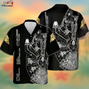 Millennium Falcon Star Wars Hawaiian 3D Shirt Trendy Aloha 1