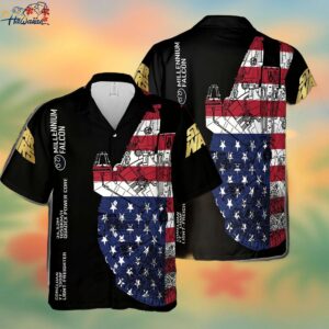 Millennium Falcon Star Wars Usa Hawaiian 3D Shirt Trendy Aloha 1
