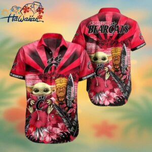 NCAA Cincinnati Bearcats Baby Yoda Hawaiian Shirt Trendy Aloha 1