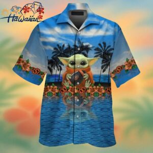 NCAA Oklahoma State Cowboys Baby Yoda Hawaiian Shirt Trendy Aloha 1
