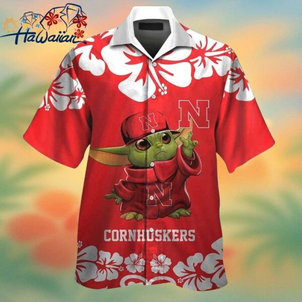Ncaa Nebraska Cornhuskers Baby Yoda Trendy Hawaiian Shirt Aloha Shirt Trendy Aloha 1