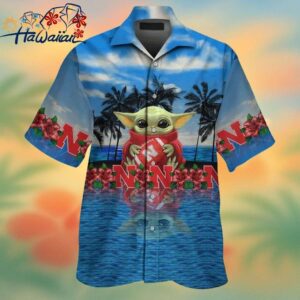 Ncaa Nebraska Cornhuskers Baby Yoda Trendy Hawaiian Shirt V2 Aloha Shirt Trendy Aloha 1
