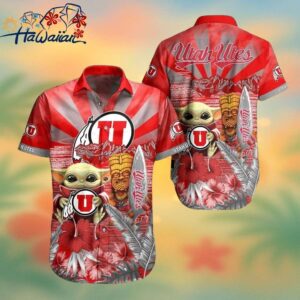 Ncaa Utah Utes Baby Yoda Trendy Hawaiian Shirt Aloha Shirt Trendy Aloha 1
