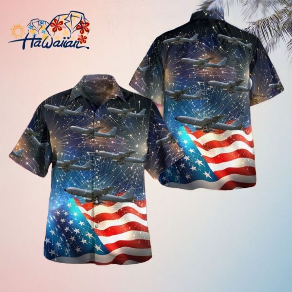 Nebraska Air National Guard Boeing Kc 135R Stratotanker 59 1495 4Th Of July Trendy Hawaiian Shirt