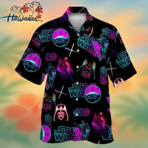 Neon Star Wars Hawaiian Shirt Trendy Aloha 1