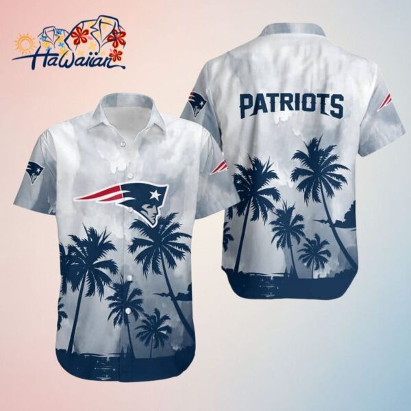 New England Patriots Coconut Trees NFL Hawaiian Shirt Perfect Gift for Fan Graphic Print Trendy A