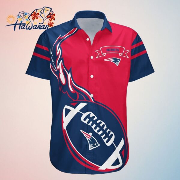 New England Patriots Hawaii Shirt Flame Ball NFL Trendy Aloha