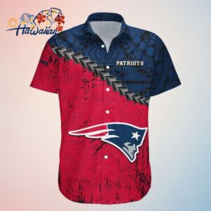 New England Patriots Hawaii Shirt Grunge Polynesian Tattoo NFL Trendy Aloha