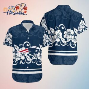 New England Patriots Hibiscus Flowers Hawaiian Shirt and Shorts Summer Collection Trendy Aloha