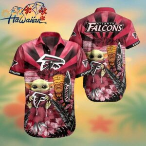 Nfl Atlanta Falcons Baby Yoda Trendy Hawaiian Shirt Aloha Shirt Trendy Aloha 1