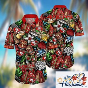 San Francisco 49ers NFL New Summer Floral Hawaiian Shirt And Tshirt For Fans Custom Summer Aloha Foo