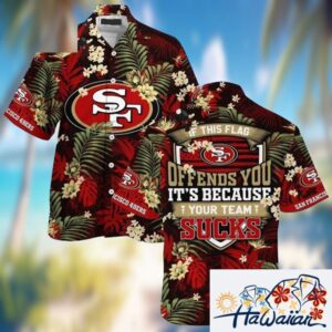 San Francisco 49ers Sucks Beachwear For Men Nfl Sport Hawaiian Shirt 1