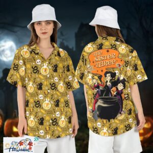 Sanderson Sisters Three Hocus Pocus Witches Halloween Shirt Trendy Aloha