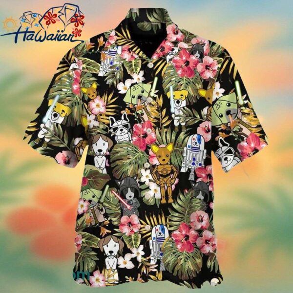 Star Dogs Tropical Hawaiian Shirt For Star Wars Movie Fans Trendy Aloha 1