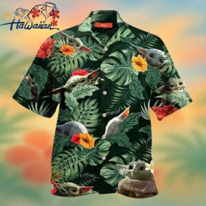 Star Wars Baby Yoda Floral Summer Holiday Family Aloha Hawaiian Beach Shirt Trendy Aloha 1