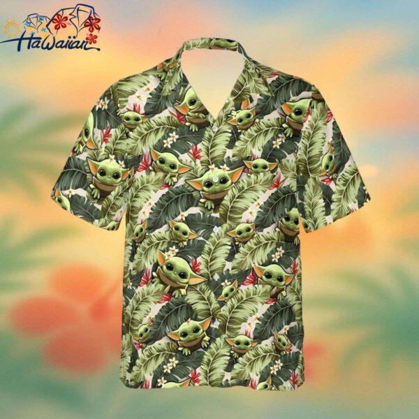 Star Wars Baby Yoda Forest Hawaiian Shirt Ideal Gifts Trendy Aloha 1