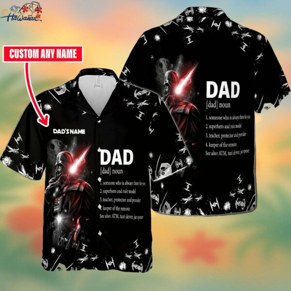 Star Wars Darth Vader Dads Name Hawaiian 3D Shirt Trendy Aloha 1