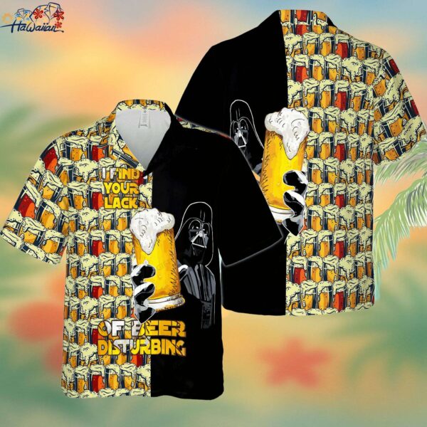 Star Wars I Find Your Lack Of Beer Disturbing Hawaiian 3D Shirt Trendy Aloha 1