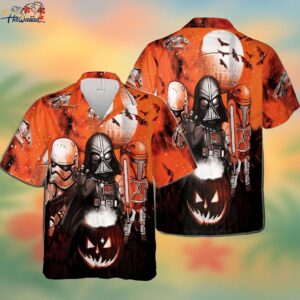 Star Wars Spooky Halloween Sunset Hawaiian Shirt Trendy Aloha 1
