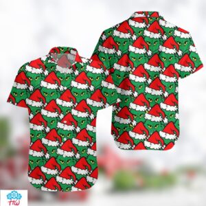 The Grinch Christmas Trendy Hawaiian Shirt Trendy Aloha