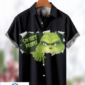 Trendy Aloha Mens Grinch Print Shirt Trendy Aloha