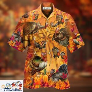 Turkey Happy Wishbone Thanksgiving Hawaiian Shirt Trendy Aloha Trendy Aloha